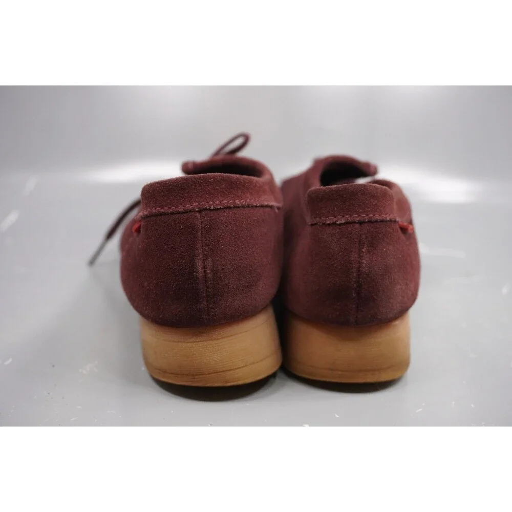 Clarks Originals Wallabee Women's Size 8.5M Deep Red Suede Moc
